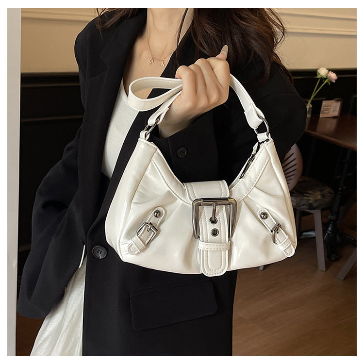 Cherry Noir Mini Hobo Shoulder Bag