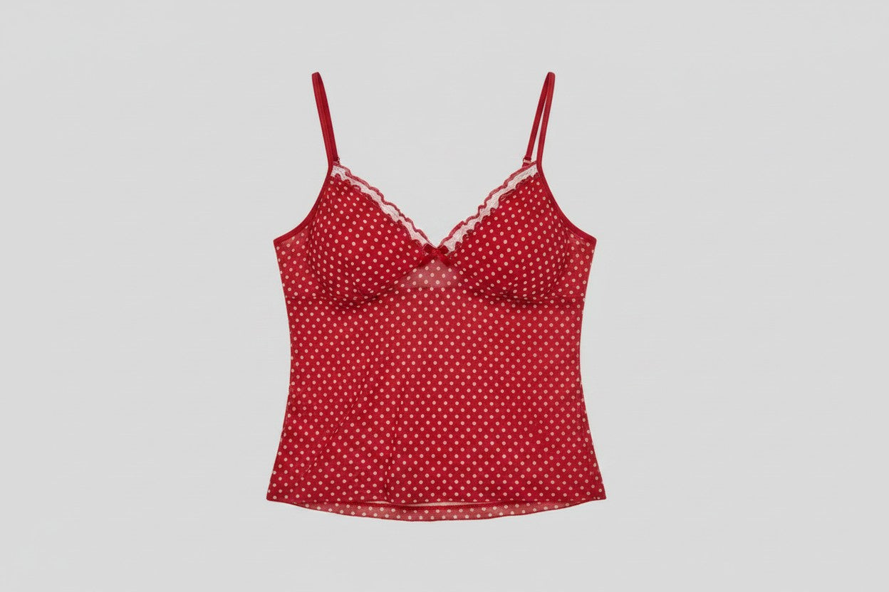 Cherry Kiss Polka Cami