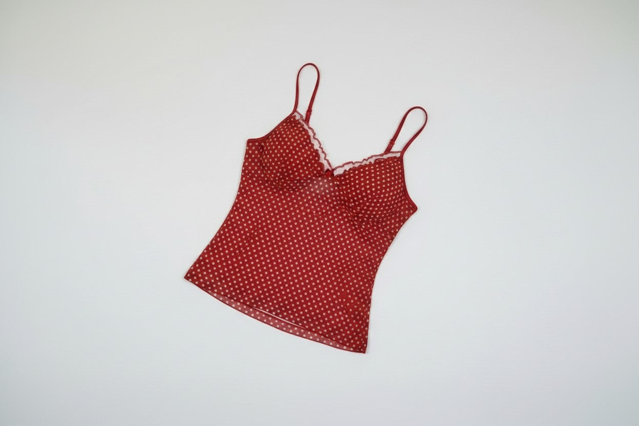 Cherry Kiss Polka Cami