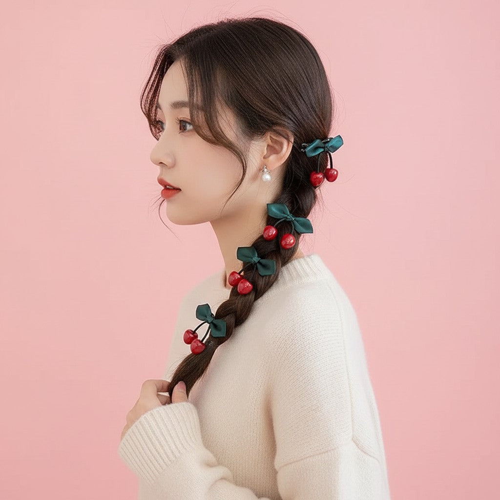 Cherry Mini Duckbill Hairclips