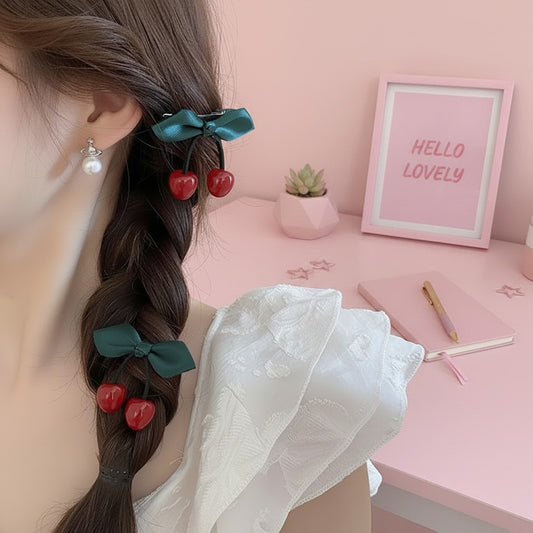 Cherry Mini Duckbill Hairclips