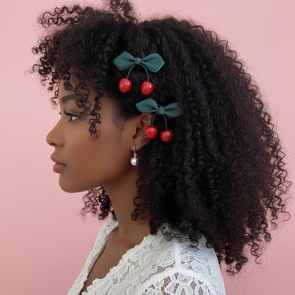 Cherry Mini Duckbill Hairclips