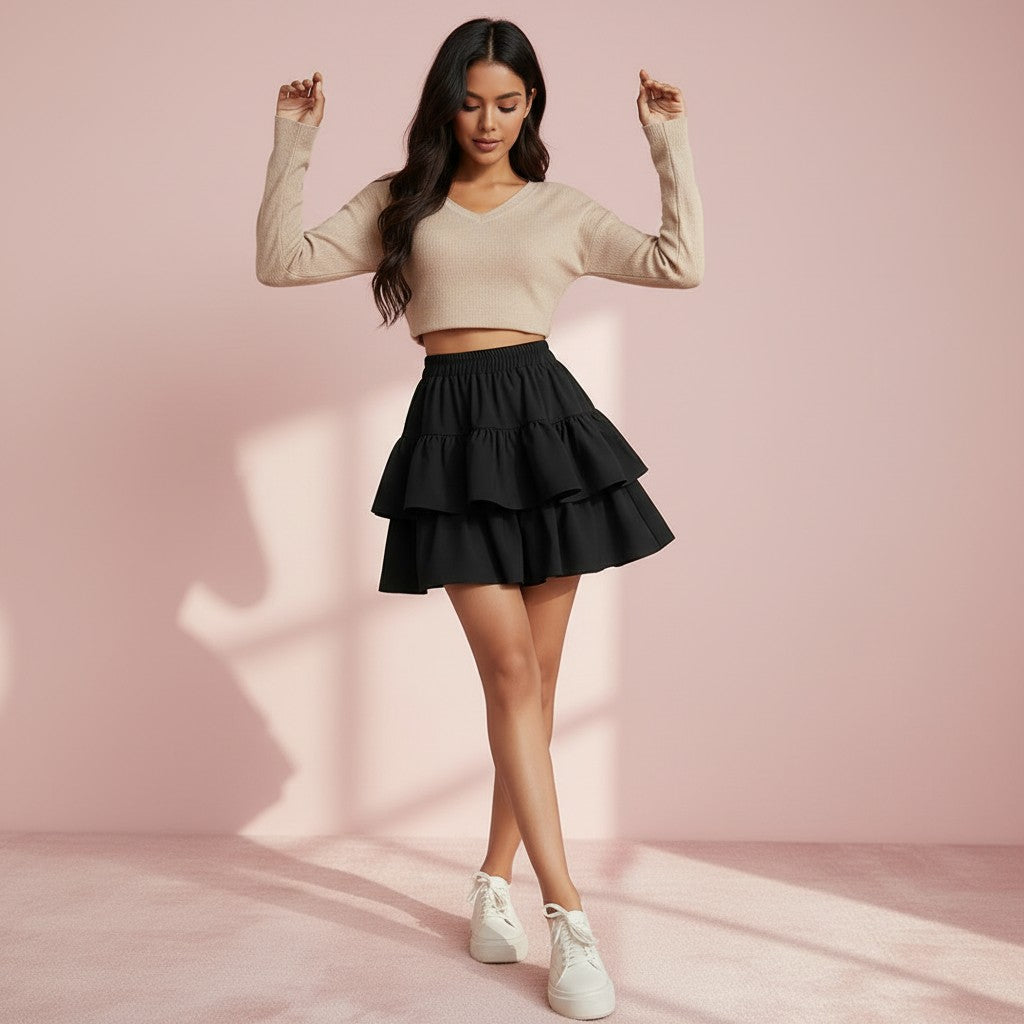 Twirl Princess Ruffle Mini Skort