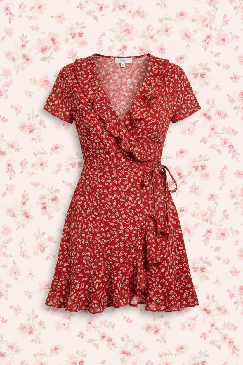 Cherry Bloom Mini Dress