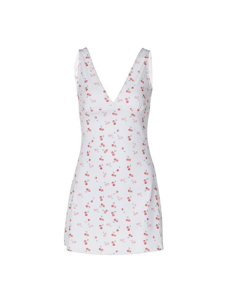 Cherry Sweetheart Mini Dress