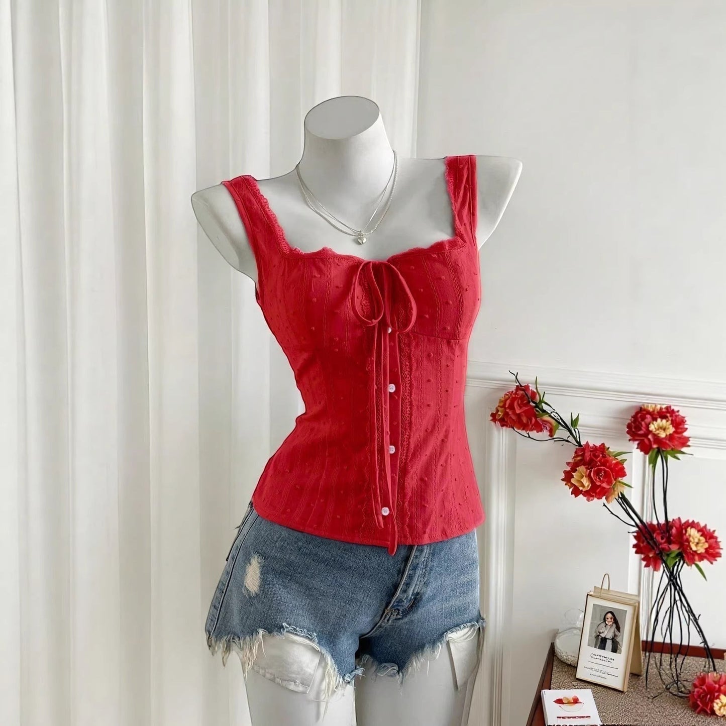 Cherry Darling Corset Tank