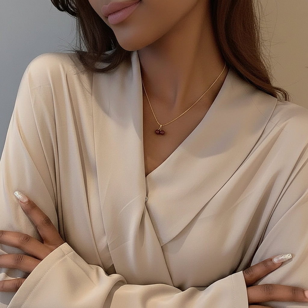 Dainty Cherry Pendant Necklace
