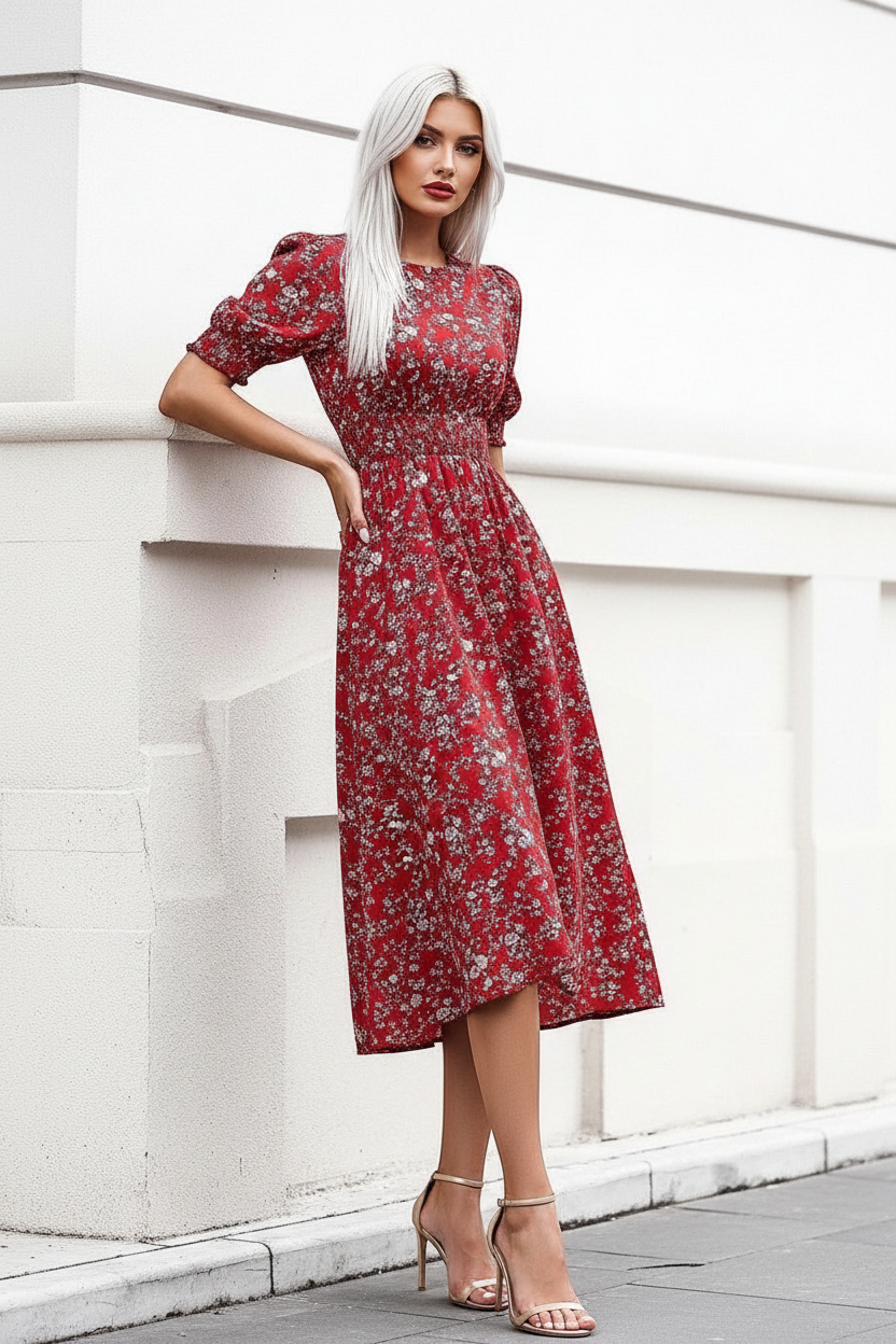 Cherry Meadow Tea Dress