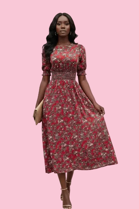 Cherry Meadow Tea Dress