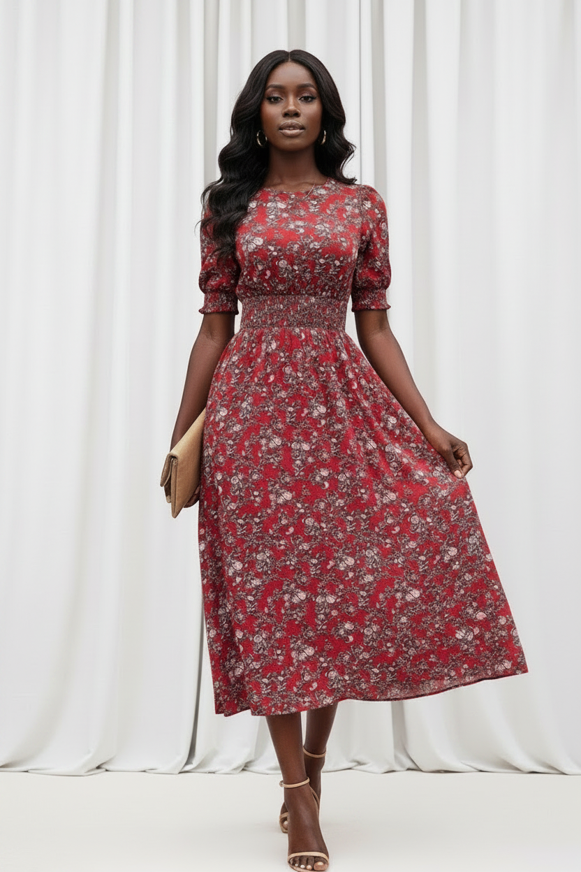 Cherry Meadow Tea Dress