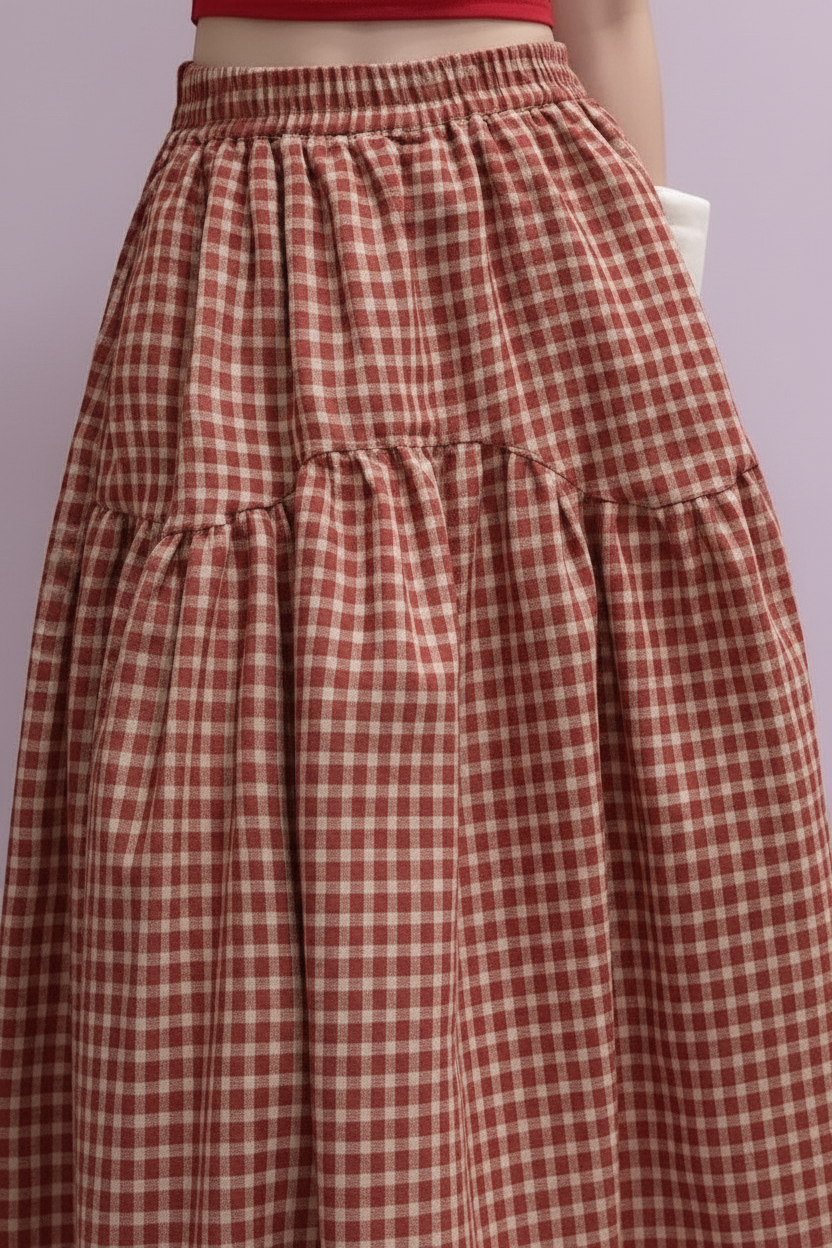 Cherry Orchard Midi Skirt