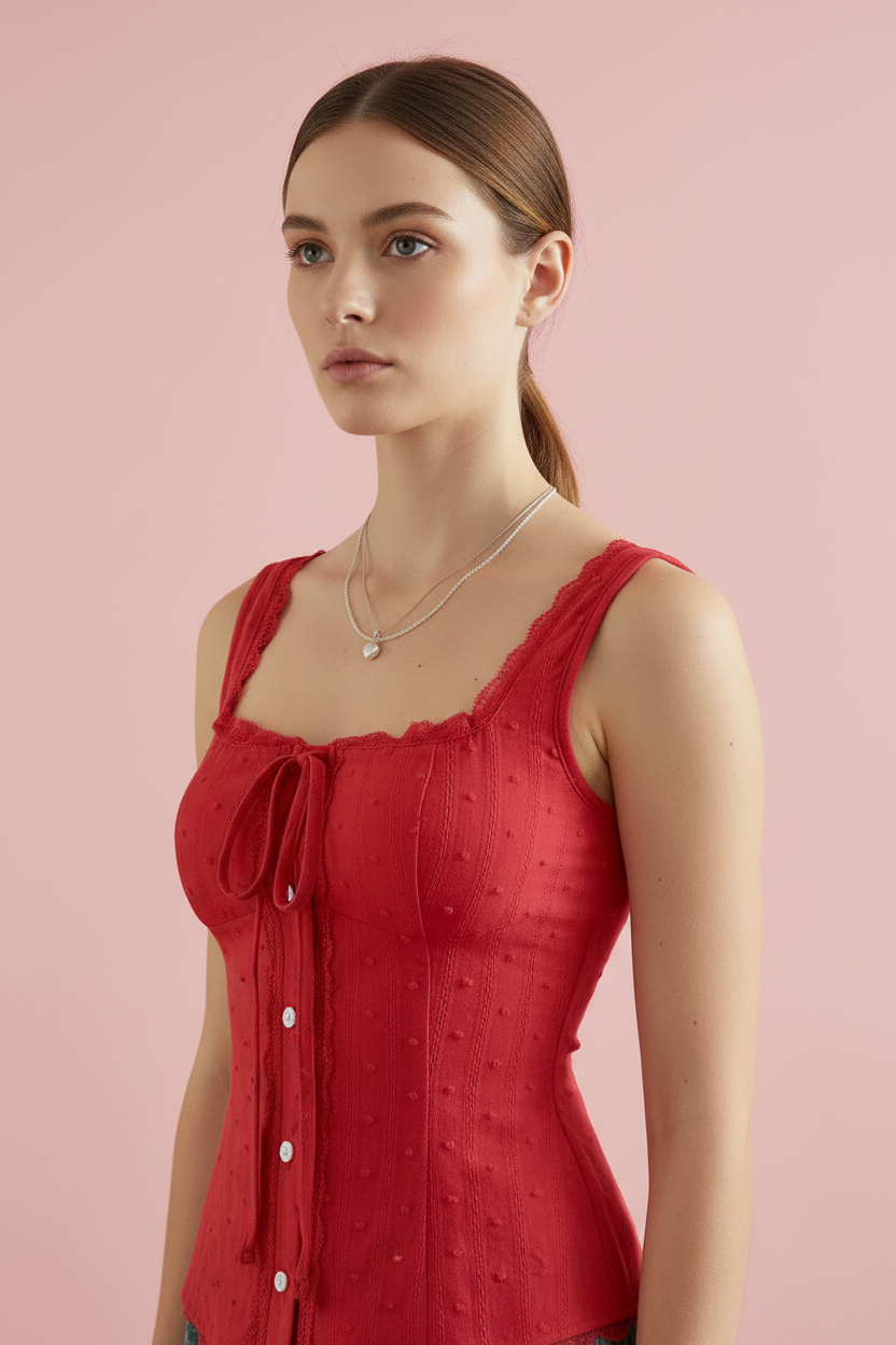 Cherry Darling Corset Tank