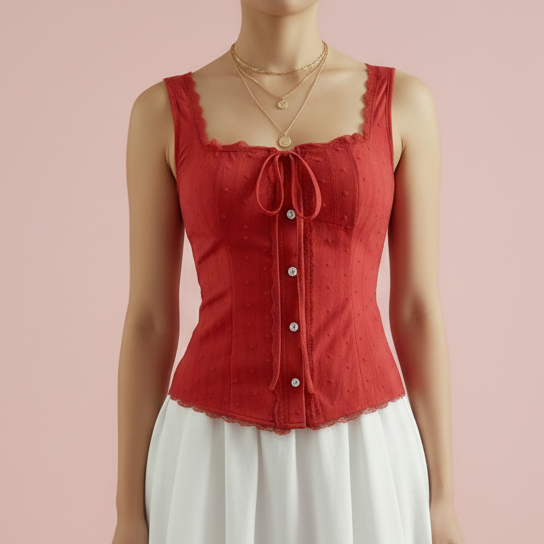 Cherry Darling Corset Tank