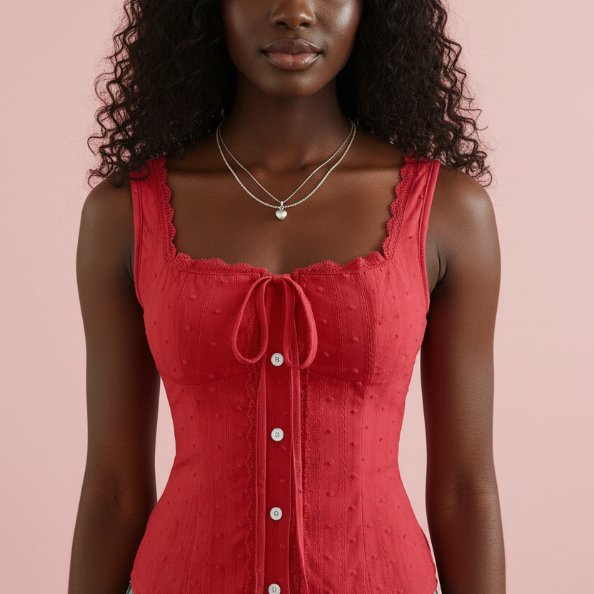 Cherry Darling Corset Tank