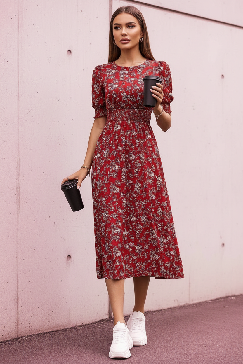 Cherry Meadow Tea Dress