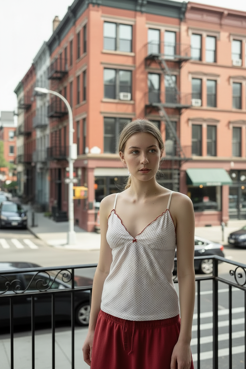 Cherry Kiss Polka Cami